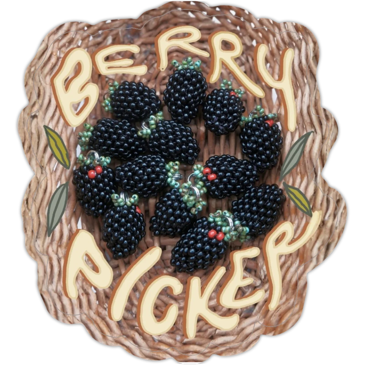 Berry Picker Sticker