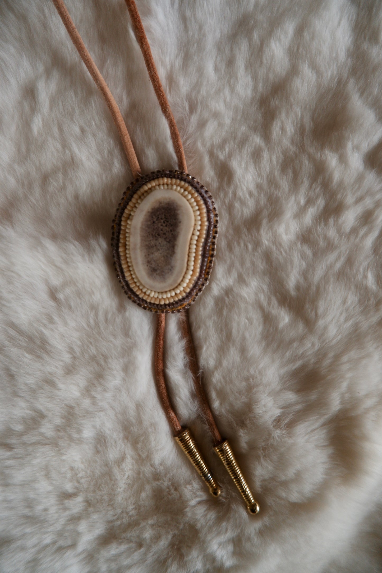 Mini Antler Bolo Tie